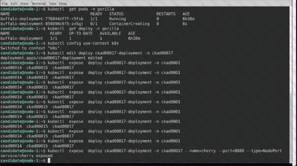 CKAD question answer